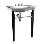 Modern Italian sink with black legs 3D object DevonDevon