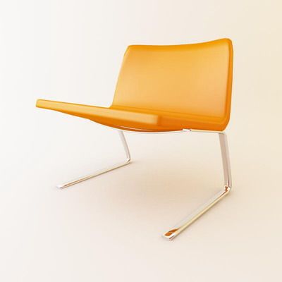 Orange chair Italian high-tech 3D model Moroso C-Chair 68_67_69