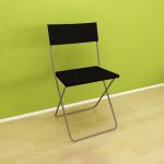 Swedish black folding chair CHAIR04 ikea