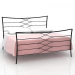 3D - model modern Italian double bed  CIACCI genni