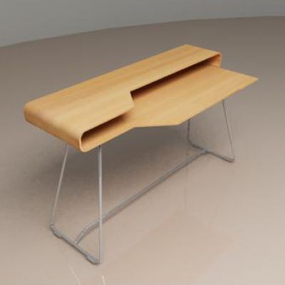 Desk in the style of hi-tech 3D model Cappellini Loop