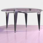 Italian round table in the style of hi-tech 3D model Cappellini Tonal