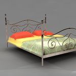 3D - model French bed in traditional style  Roche Bobois Castellane