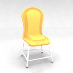 Yellow chair CAD 3D - model symbol Chair20234