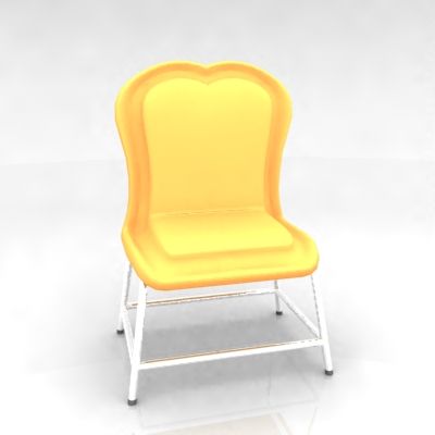 Yellow armchair 3D Model Chair 20235