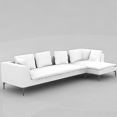 3D - model white sofa B&B Italia _Charles CH 228S