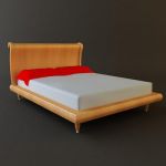 3d-model DOMINO modern bed (Italy) Ciliegio Saber 003