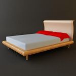 3d-model DOMINO modern bed (Italy) Ciliegio Saber 004