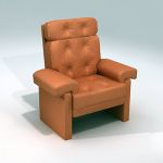 Armchair minimalism 3D - model B&B Italia Coronado 1