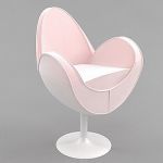 Armchair in a modern style 3D model IPE Cavalli Curly