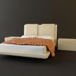 3d-model of DIAMOND-BIANCO` modern bed (Italy) ARM20