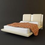 3d-model of DIAMOND-BIANCO` modern bed (Italy) ARM