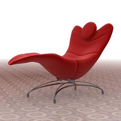 3D - model red seat high-tech de Sede DS_151