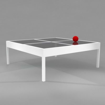 Low table minimalistichny 3D - model  France Ligne Roset Damier