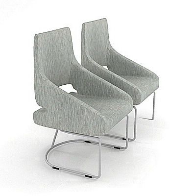 Italian minimalist chair CAD 3D - model symbol IPE Cavalli Dennis Evans