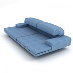 3D - model blue sofa IPE Cavalli Dolcevita