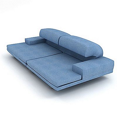 3D - model blue sofa IPE Cavalli_Dolcevita
