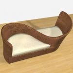 country sofa 3d object Duetto B