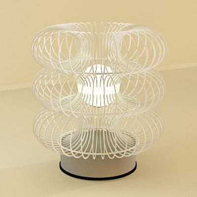 Italian table lamp 3D model Evi style morozini 05 30x35