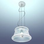 Italian chandelier high-tech 3D - model CAD symbol Fabbian D23 Ivette