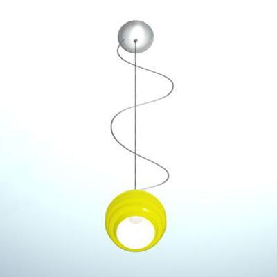 Italian yellow chandelier modern 3D object Fabbian Echo 02