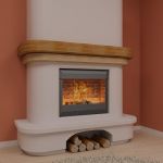 Qualitative 3D-model of fireplace in art nouveau 20
