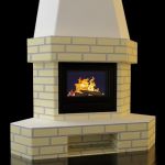 Qualitative 3D-model of country fireplace 56