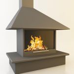 3D-model of fireplace in high-tech art 88