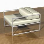 3D – model  armchair in the style of minimalism CAD symbol Cappelini Fronzoni 64