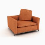 3D - model armchair of minimalism B&B Italia George - G105BS