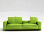 green sofa 3d object B&B Italia George - G243BL