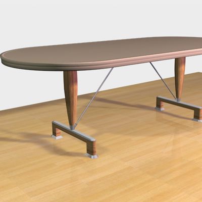 Italian oval table in the style of modern CAD 3D - model symbol Giorgetti Afi