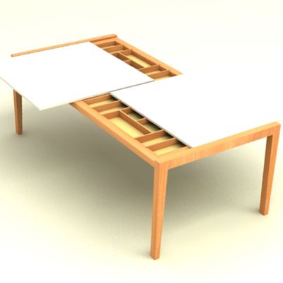 Italian rectangular dining table modern 3D - model Giorgetti Sagredo