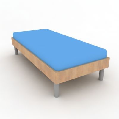 3D - model minimalist modern single bed  HM701_25