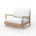 White armchair 3D object IKEA LILLBERG SERIES 003