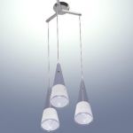 Italian chandelier high-tech 3D - model CAD symbol Lampadari Islanda Major 3