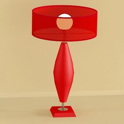 Italian table lamp 3D model kolarz 09 30x50