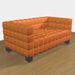 3D - model sofa in a modern style  Wittmann Kubus2