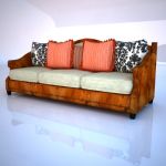 3D - model sofa with pillows L0650-C