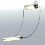 Minimalist Italian chandelier 3D - model CAD symbol Lampadari Tokio