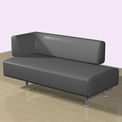 3D - model black sofa Edro _Lhomme et la femme1