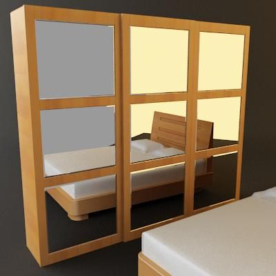 3d-model DOMINO modern bed (Italy) Line_Saber_009
