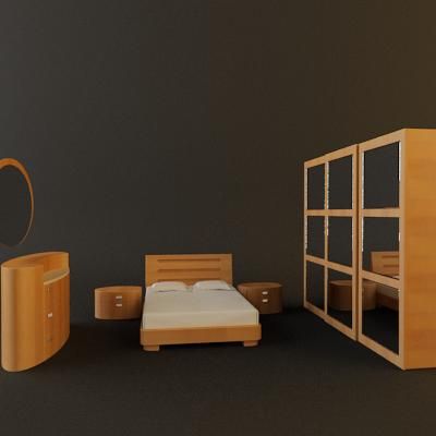 3d-model DOMINO modern bed (Italy) Line_Saber_010