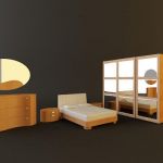 3d-model DOMINO modern bed (Italy) Line Saber 011