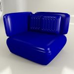 3D - model blue sofa  Lucum Patricia Urquiola Cod 0LD 111-101-75