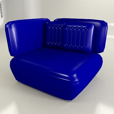 3D - model blue sofa  Lucum Patricia Urquiola Cod 0LD_111-101-75