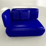 3D - model blue sofa Lucum Patricia Urquiola Cod 0LD 131-101-75