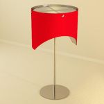 Italian table lamp Minimalism 3D – model   CAD symbol Masiero 01 H 54cm
