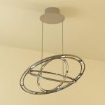Italian chandelier 3D model Metalspot 03 35x30