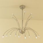 Italian chandelier 3D model Metalspot 05 40x40